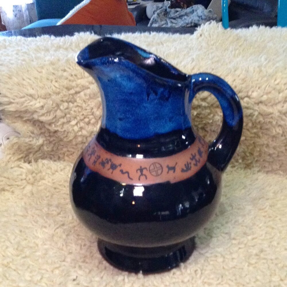Always Azul Pottery, Primitive, Ombre, Inuit, Hand thrown, gorpcore, Cabincore